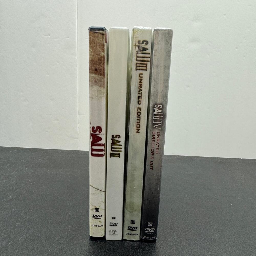 Saw I II III IV DVD Movie Lot Uncut Unrated Director's Cut Horror Film